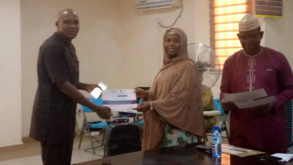 Award of Certificate for Participation to M&E